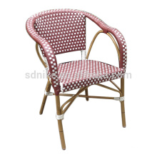 DC-(151) Modern wicker rattan armchair pink dining chair/ bamboo chair